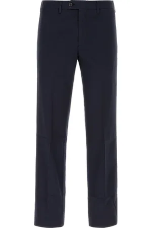 FEDELI Pantalone in cotone stretch blu UOMO