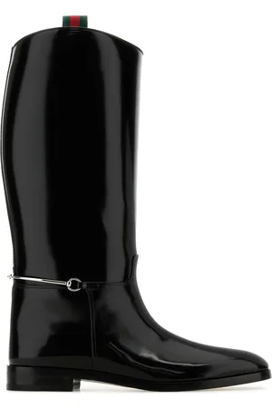 Gucci Stivali in pelle nera DONNA