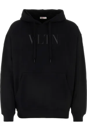 VALENTINO GARAVANI Felpa in cotone nero UOMO