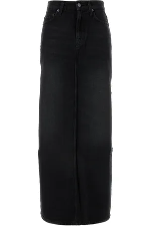 Mother Gonna The Fun Dip Slice in denim nero DONNA