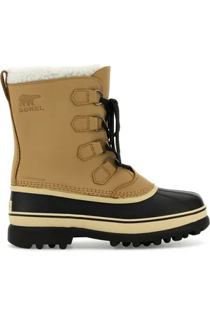 sorel Stivali Caribou in pelle beige UOMO