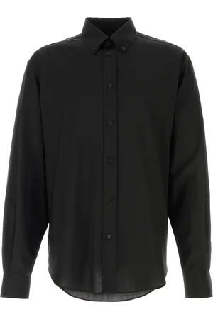 Fendi Camicia in lana nera UOMO