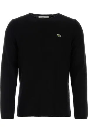 Comme des Garçons Maglione Comme Des Garçons Play X Lacoste in lana nera UOMO