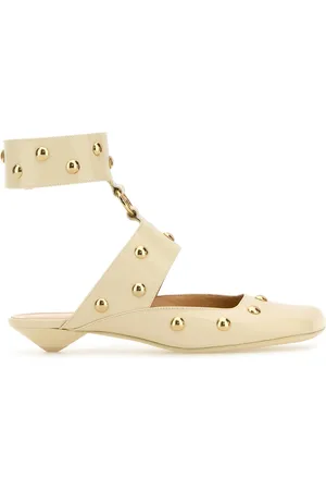 Chloé Sabot Jade in pelle avorio DONNA
