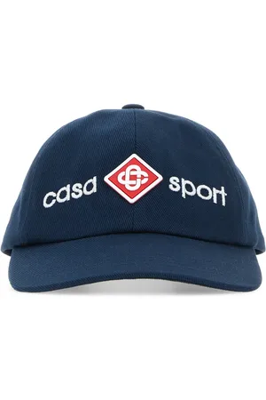 Casablanca Cappello da baseball in cotone blu navy UNISEX