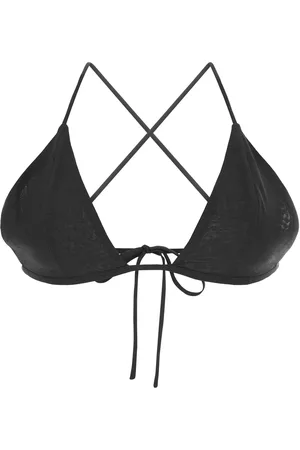 Serafini Reggiseno a triangolo in misto lana nera DONNA