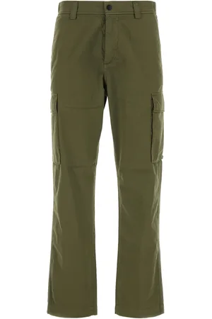 Woolrich Pantalone in cotone verde militare UOMO