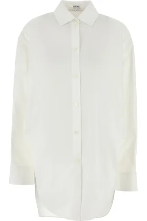 Loewe Camicia oversize in popeline bianco DONNA