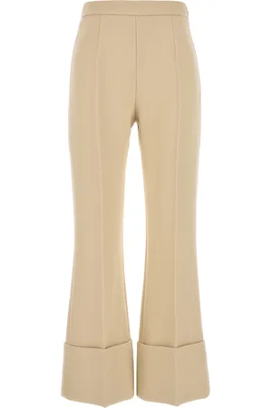 VALENTINO GARAVANI Pantalone in lana crema DONNA
