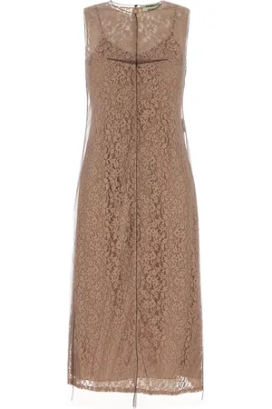Fendi Abito in pizzo biscotto DONNA
