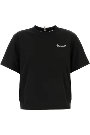 Moncler T-shirt in cotone nero DONNA