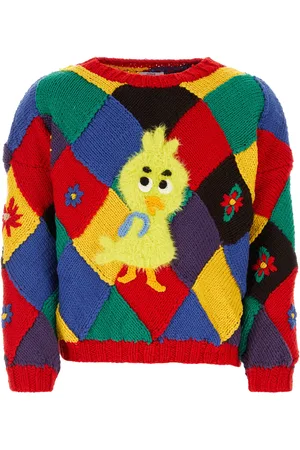 ERL Maglione in misto lana ricamata UNISEX