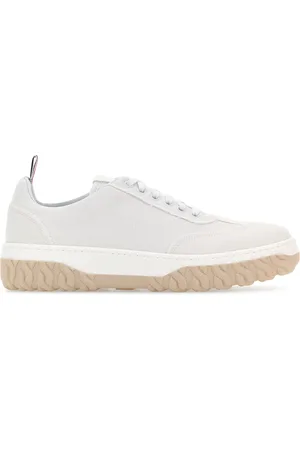 Thom Browne Sneakers in tela bianca UOMO