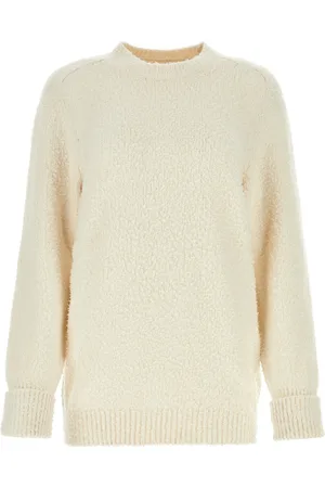 Maison Margiela Maglione in misto cotone avorio DONNA