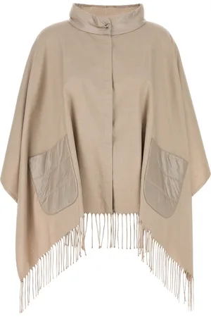 HERNO Mantella in seta beige DONNA