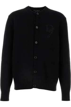 Dolce & Gabbana Cardigan in misto nylon nero UOMO