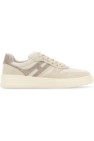 Hogan Sneakers H630 in avorio in pelle e pelle scamosciata DONNA