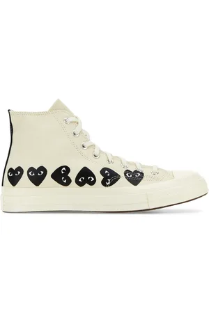 Comme des Garçons Sneakers Comme Des Garçons X Converse in tela avorio DONNA