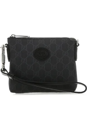Gucci Clutch in tessuto GG Supreme nero UOMO