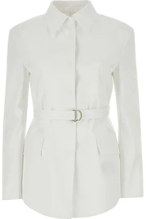 VALENTINO GARAVANI Soprabito in popeline bianco DONNA