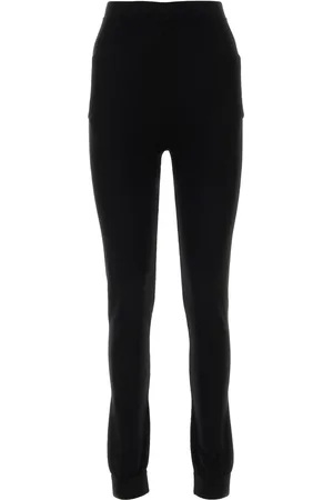 Saint Laurent Leggings in cashmere nero DONNA