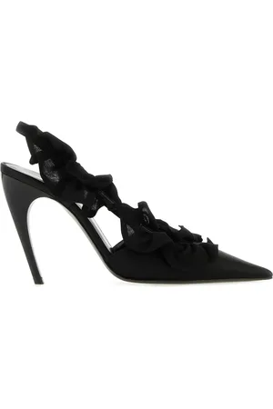 Nensi Dojaka Scarpe con tacco in raso nero DONNA