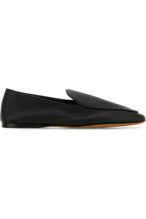 The Row Mocassini Awar in pelle nera DONNA