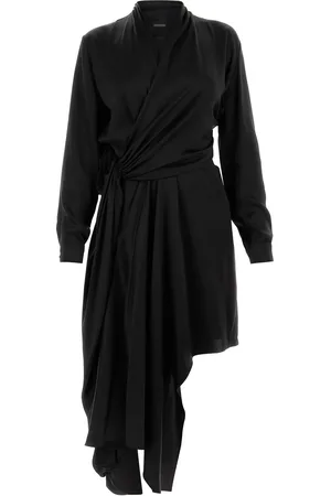 Balenciaga Abito in raso nero DONNA
