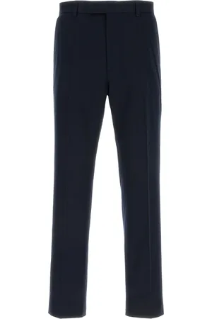 Gucci Pantalone in gabardine blu navy UOMO