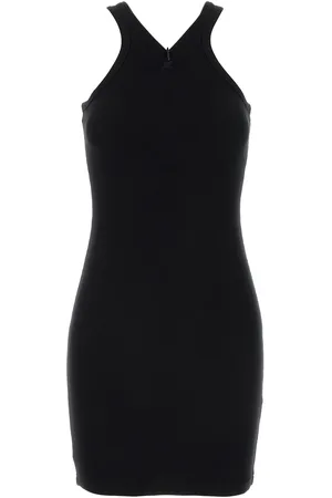 Courrèges Abito in cotone stretch nero DONNA