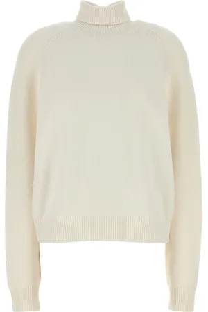 Fendi Maglione in misto cashmere bianco DONNA