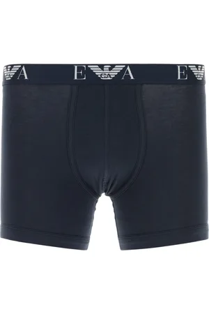 Emporio Armani Set di boxer in cotone blu navy UOMO