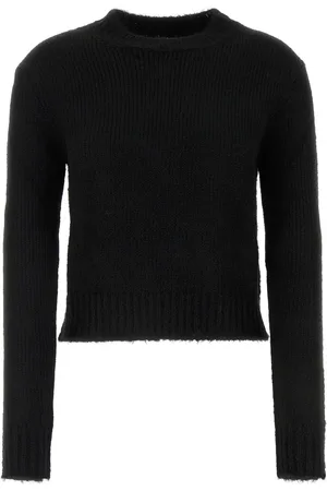 Jil Sander Maglione in misto alpaca nero DONNA