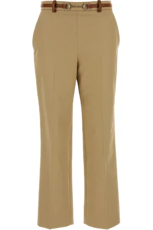 Gucci Pantalone in cotone beige DONNA