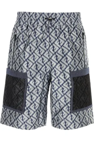 Fendi Bermuda in poliestere ricamato UOMO