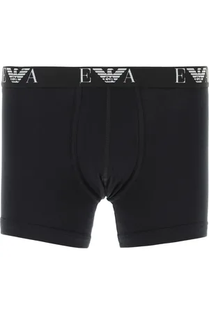 Emporio Armani Set di boxer in cotone nero UOMO