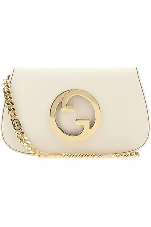 Gucci Borsa a spalla Blondie in pelle bianca DONNA