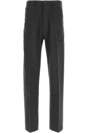 Random Identities Pantalone in flanella grigio scuro UOMO