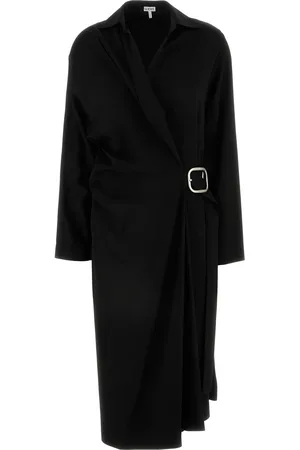 Loewe Abito in cady stretch nero DONNA
