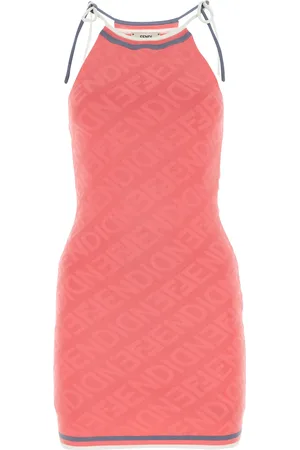 Fendi Mini abito in misto viscosa rosa scuro DONNA
