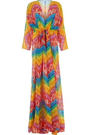 VALENTINO GARAVANI Copricostume Escape in mussola stampata DONNA