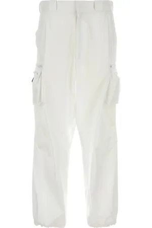 Prada Pantalone cargo in cotone bianco UOMO