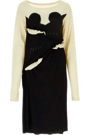 Maison Margiela Abito in jersey bicolor DONNA