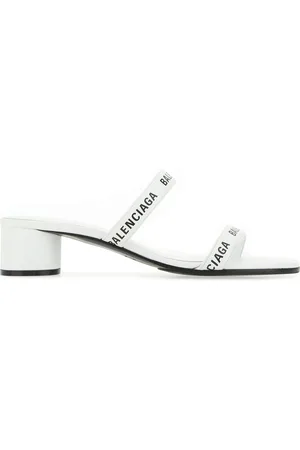 Balenciaga Sabot in pelle bianca DONNA