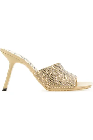 Loewe Sabot Petal in pelle scamosciata beige DONNA