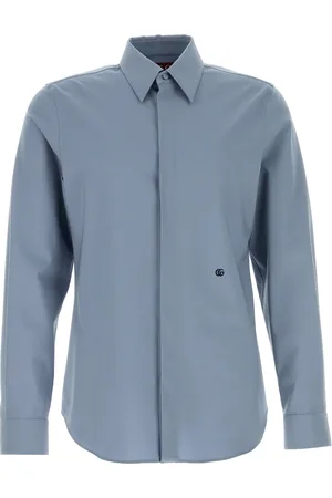 Gucci Camicia in lana stretch carta da zucchero UOMO