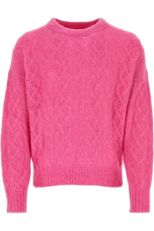 Isabel Marant Maglione Anson in misto alpaca fucsia UOMO