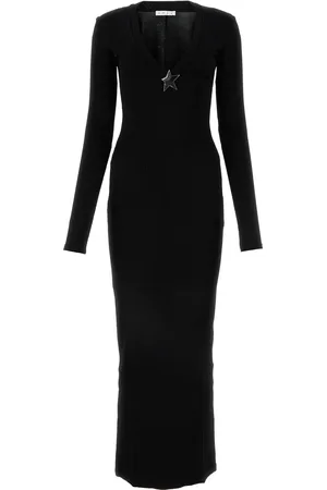 AREA Abito in viscosa stretch nera DONNA