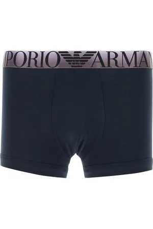 Emporio Armani Boxer in cotone stretch nero UOMO