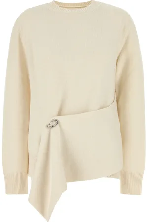 Jil Sander Maglione in misto lana avorio DONNA